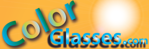 Yellow ROUND Style Color Therapy Glasses  Wear alone of over prescription glasses.